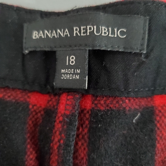 Banana Republic Plaid Riding Pants Size 18 Wool Blend Button Fly Ankle Ties - Picture 14 of 16